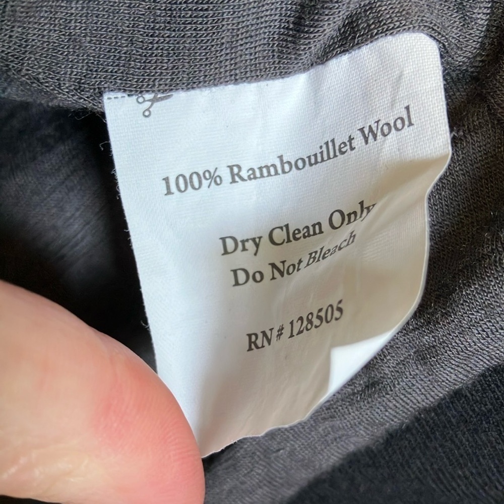 Ramblers Way 100% Rambouillet Wool Black Jacket - Picture 5 of 9